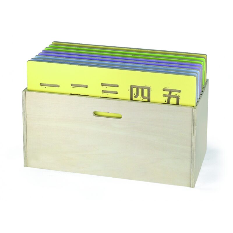 Drewniane pudełko na tablice do pisania Viga Toys, zabawka dla dzieci
