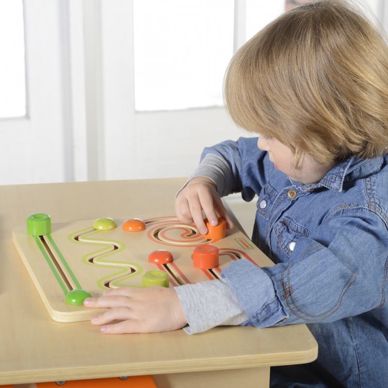 Tablica edukacyjna - gra przesuwna, labirynt, zabawka dla dzieci, Masterkidz Montessori