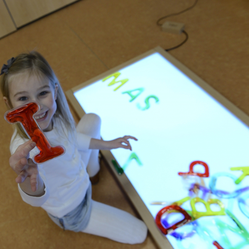 Zestaw literek i cyferek alfabet Montessori, zabawka dla dzieci, Masterkidz