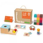 Edukacyjne pudełko dla dzieci z 6w1 od 7 miesięcy, zabawka dla dzieci, Tooky Toy
