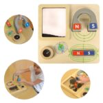 Zabawa magnetyczna tablica edukacyjna Masterkidz kompas Montessori, zabawka dla dzieci