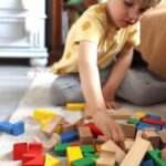Drewniane kolorowe klocki do układania figury Montessori, zabawka dla dzieci, Tooky Toy