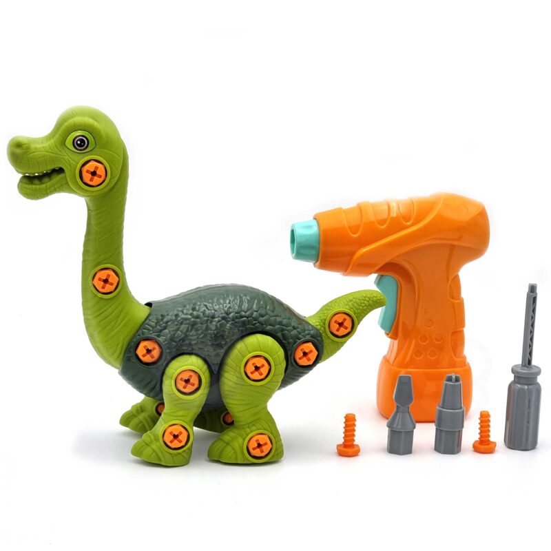 Dinozaur do skręcania zestaw konstrukcyjny + wiertarka 31 el., zabawka dla dzieci, Woopie