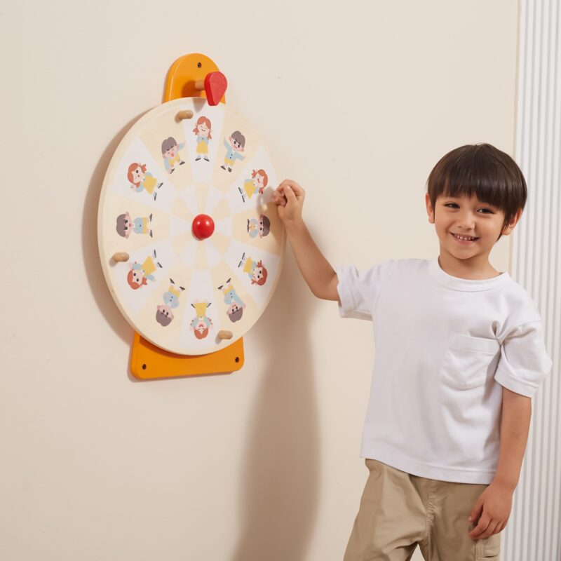 Tablica ścienna koło pokaż emocje i wyraz twarzy Montessori, zabawka dla dzieci, Viga