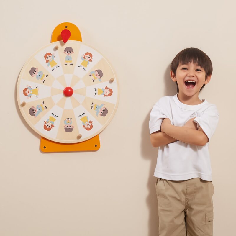 Tablica ścienna koło pokaż emocje i wyraz twarzy Montessori, zabawka dla dzieci, Viga