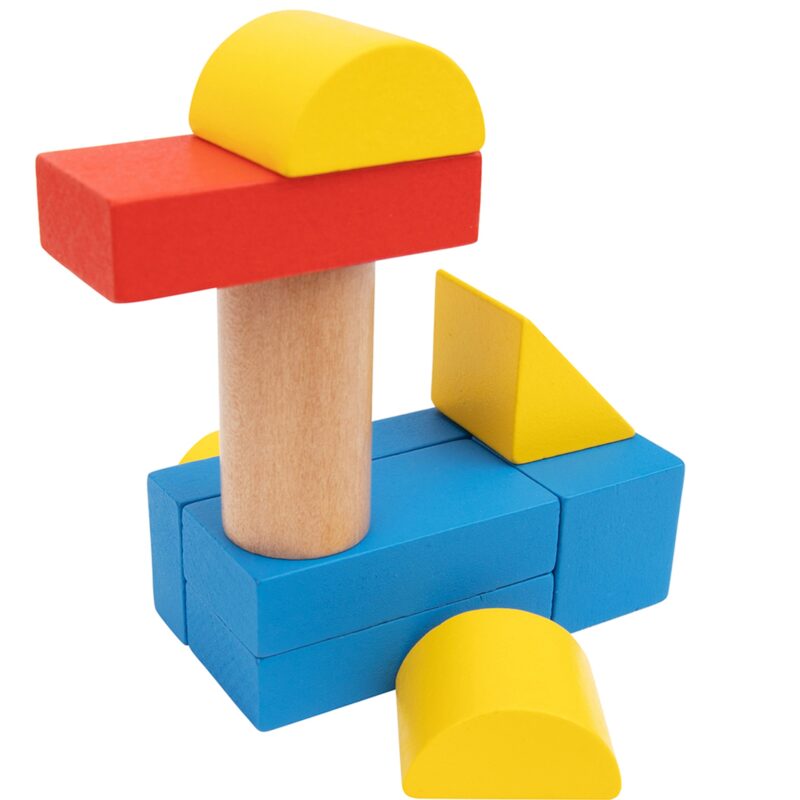 Drewniane klocki budowanie miasta 50 el., zabawka dla dzieci, Tooky Toy