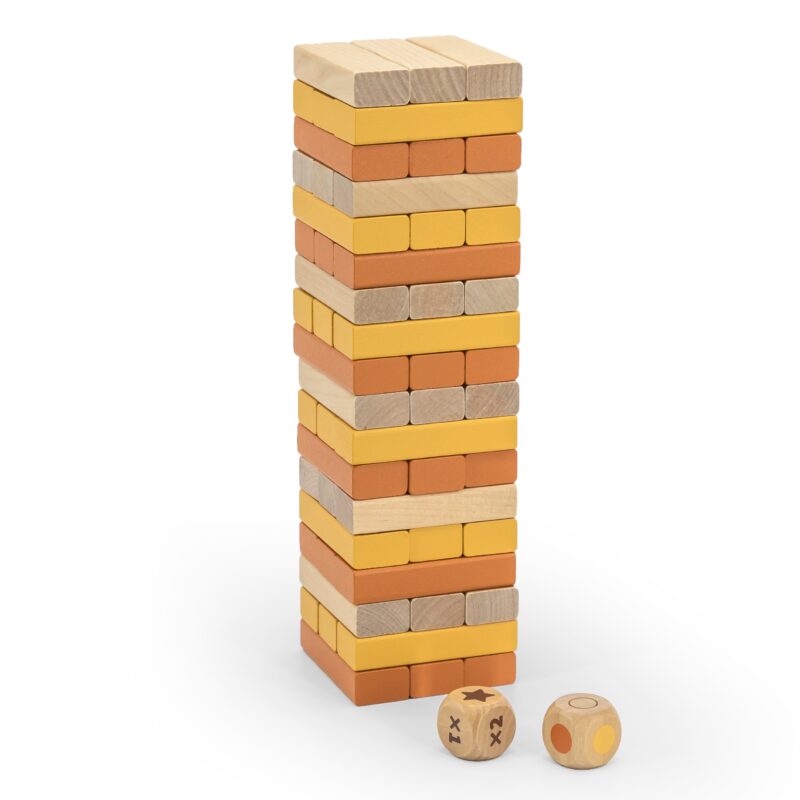 Drewniana gra wieża układanka, zabawka dla dzieci, Viga PolarB