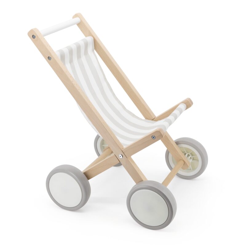 Drewniany wózek dla lalek spacerówka, zabawka dla dzieci, Viga