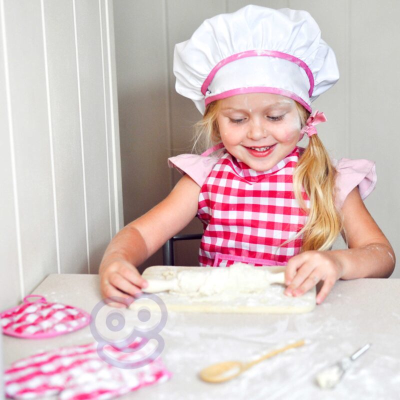 Zestaw małego kucharza strój kucharski akcesoria kuchenne 7 el., zabawka dla dzieci, Woopie