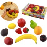 Realistyczne owoce zestaw do kuchni 10 elementów Masterkidz, zabawka dla dzieci