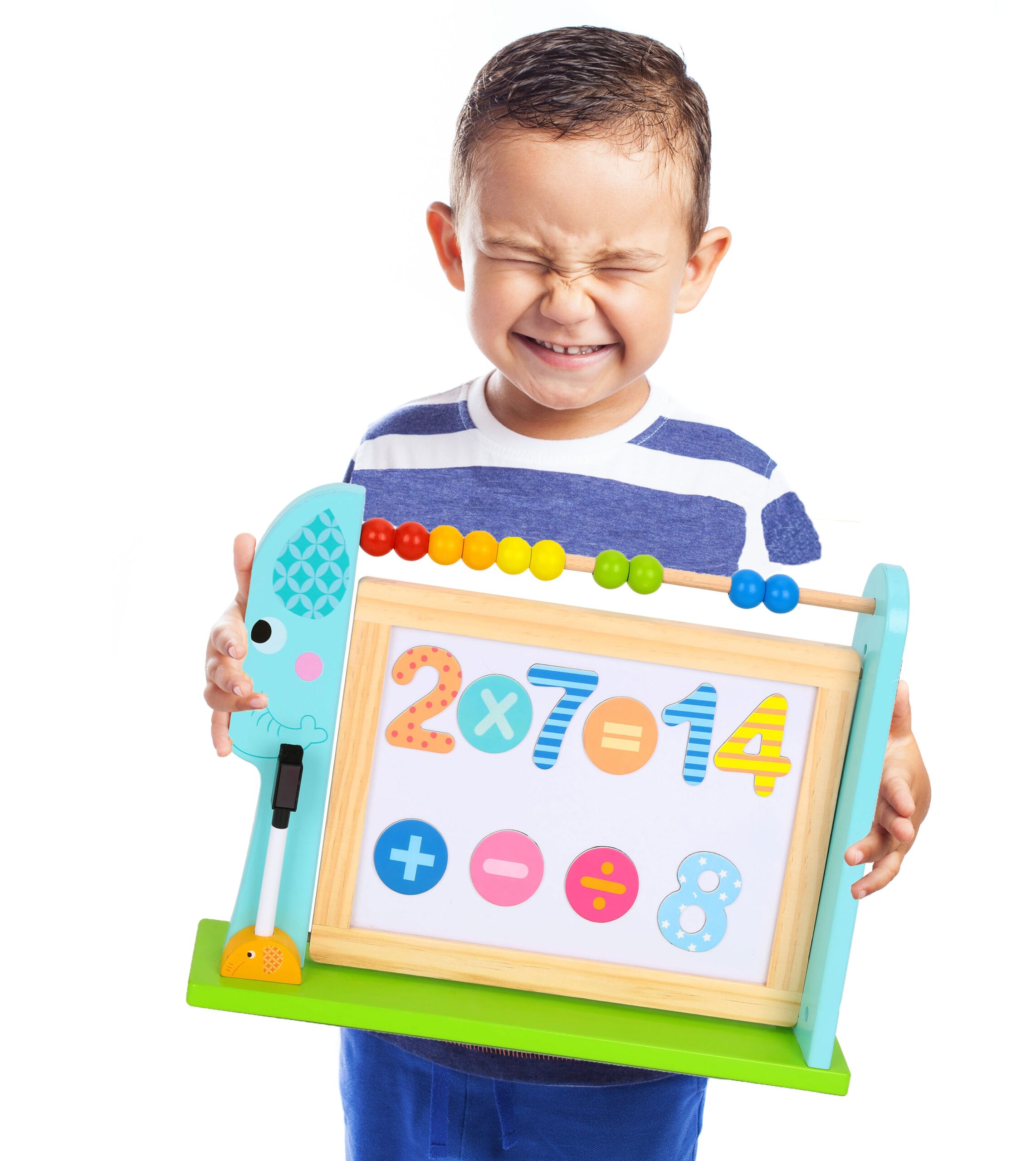 Edukacyjna tablica na biurko + 18 magnetycznych elementów, zabawka dla dzieci, Tooky Toy