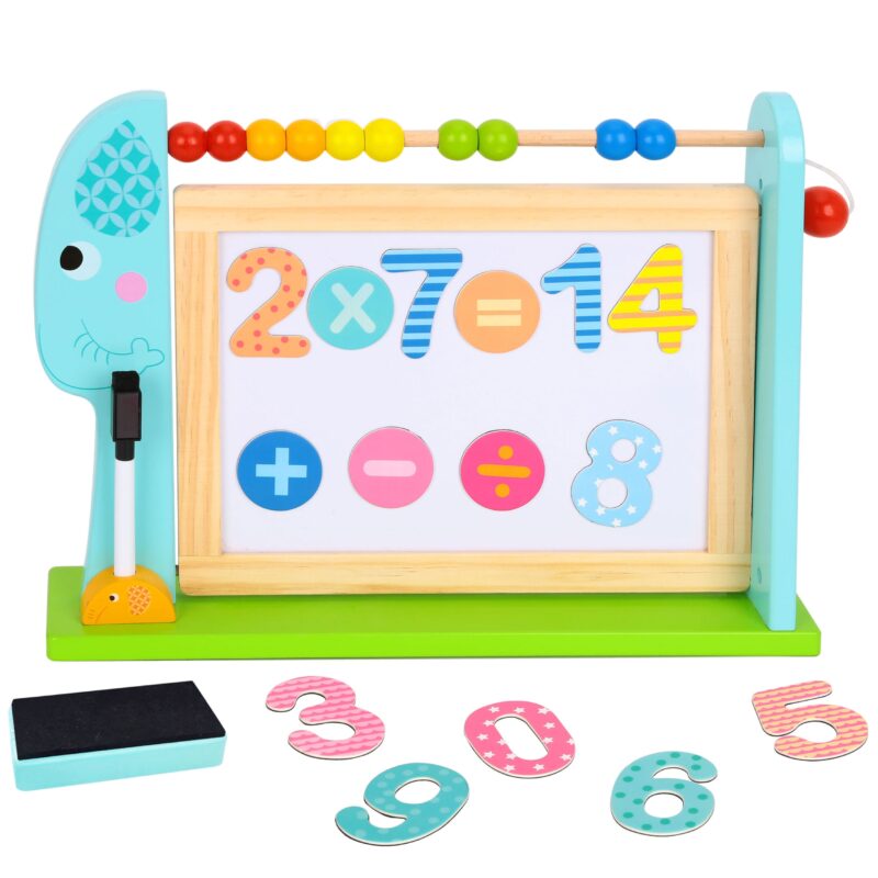 Edukacyjna tablica na biurko + 18 magnetycznych elementów, zabawka dla dzieci, Tooky Toy