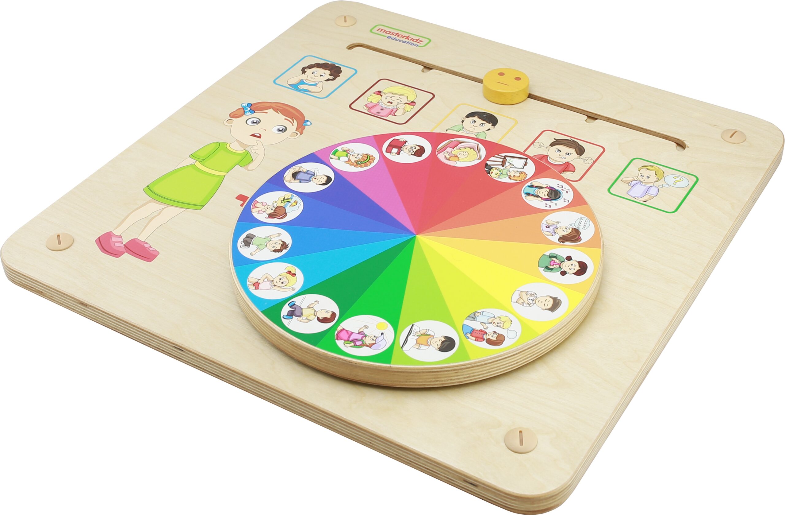 Tablica edukacyjna nauka emocji zarządzanie emocjami Montessori, zabawka dla dzieci, Masterkidz