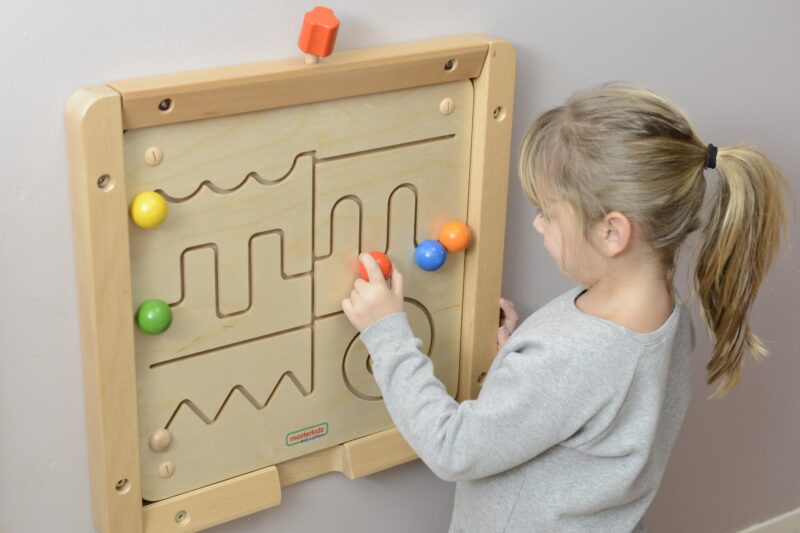 Tablica edukacyjna labirynt Montessori, zabawka dla dzieci, Masterkidz
