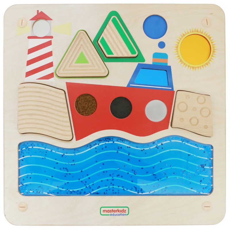 Tablica edukacyjna sensoryczna żeglowanie ocean Montessori, zabawka dla dzieci, Masterkidz