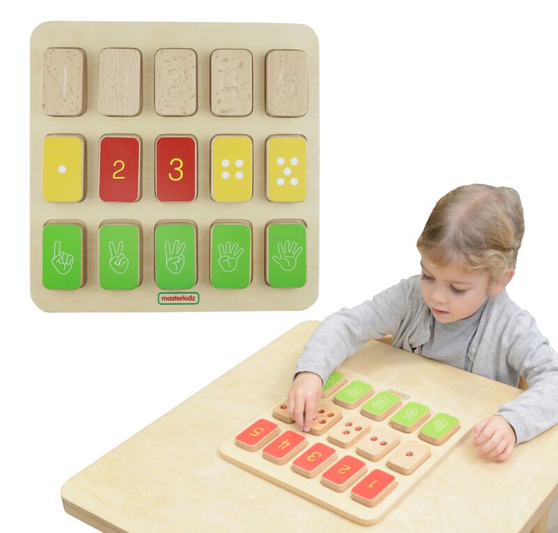 Tablica edukacyjna układanka nauka liczenia Montessori, zabawka dla dzieci, Masterkidz