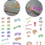 Zestaw konstrukcyjny tor dla piłek tablica STEM 209elementów, zabawka dla dzieci, Masterkidz