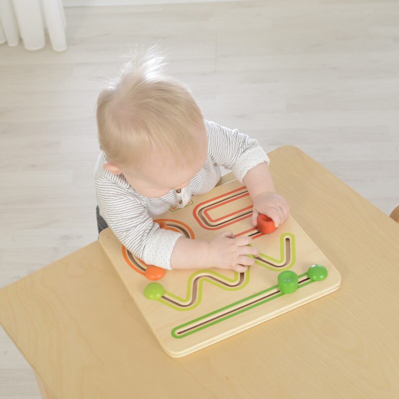 Tablica edukacyjna - gra przesuwna, labirynt, zabawka dla dzieci, Masterkidz Montessori