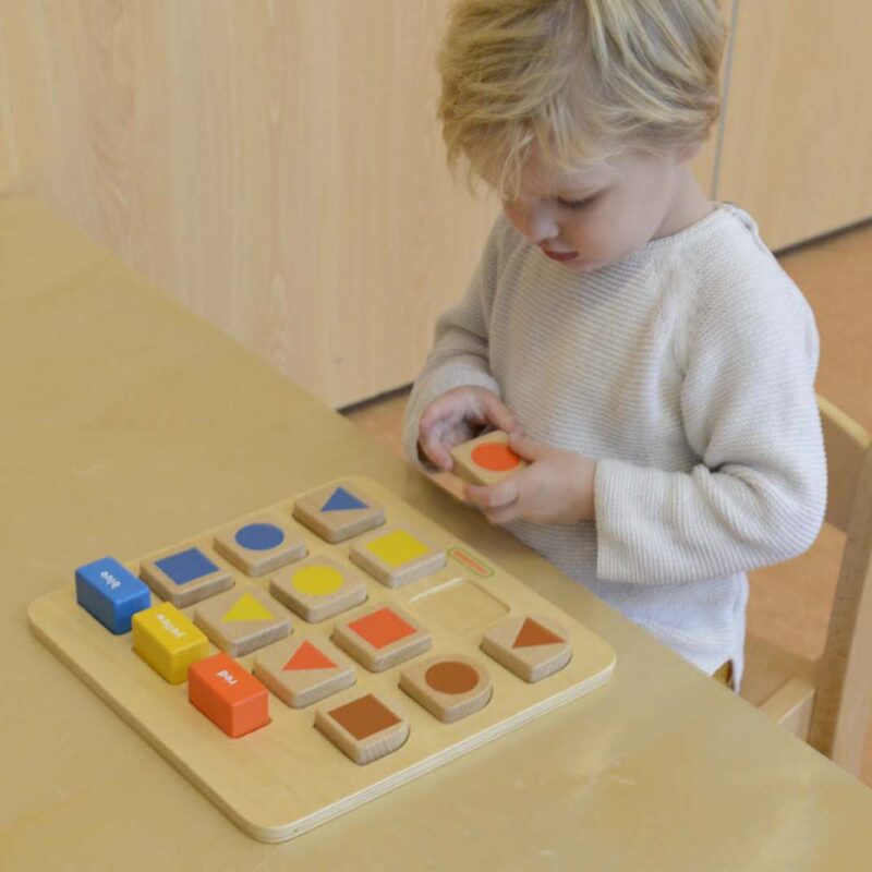 Tablica edukacyjna sorter kształty i kolory, zabawka dla dzieci, Masterkidz