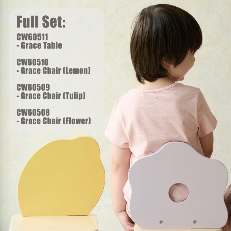 Pastelowe krzesełko grace dla dzieci 3+ (flower), zabawka dla dzieci, Classic World