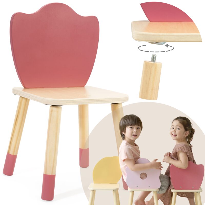 Pastelowe krzesełko grace dla dzieci 3+ (tulip), zabawka dla dzieci, Classic World