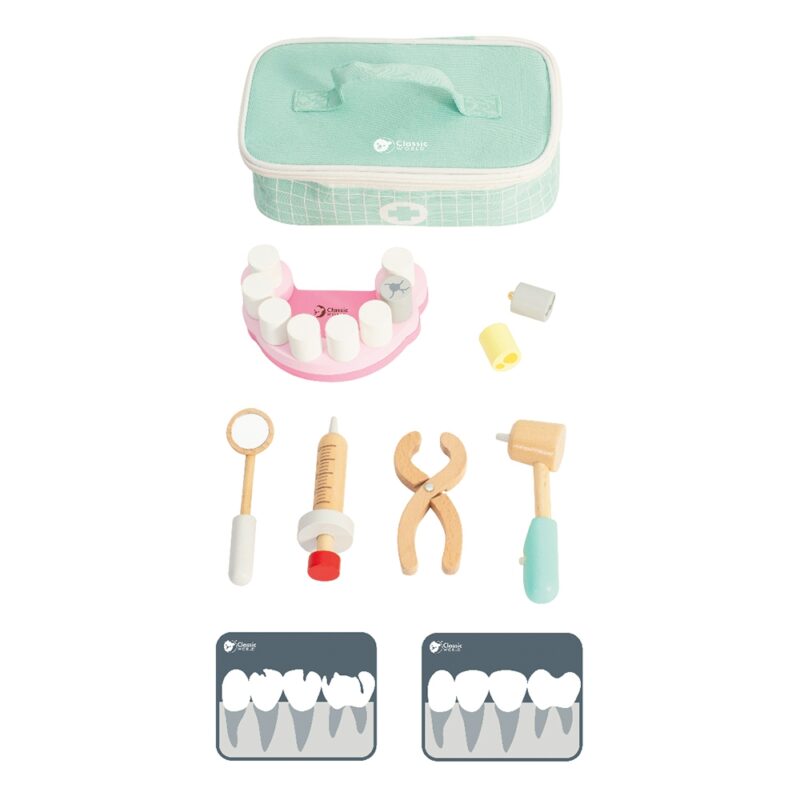 Zestaw małego dentysty walizka lekarza 18 el., zabawka dla dzieci, Classic World