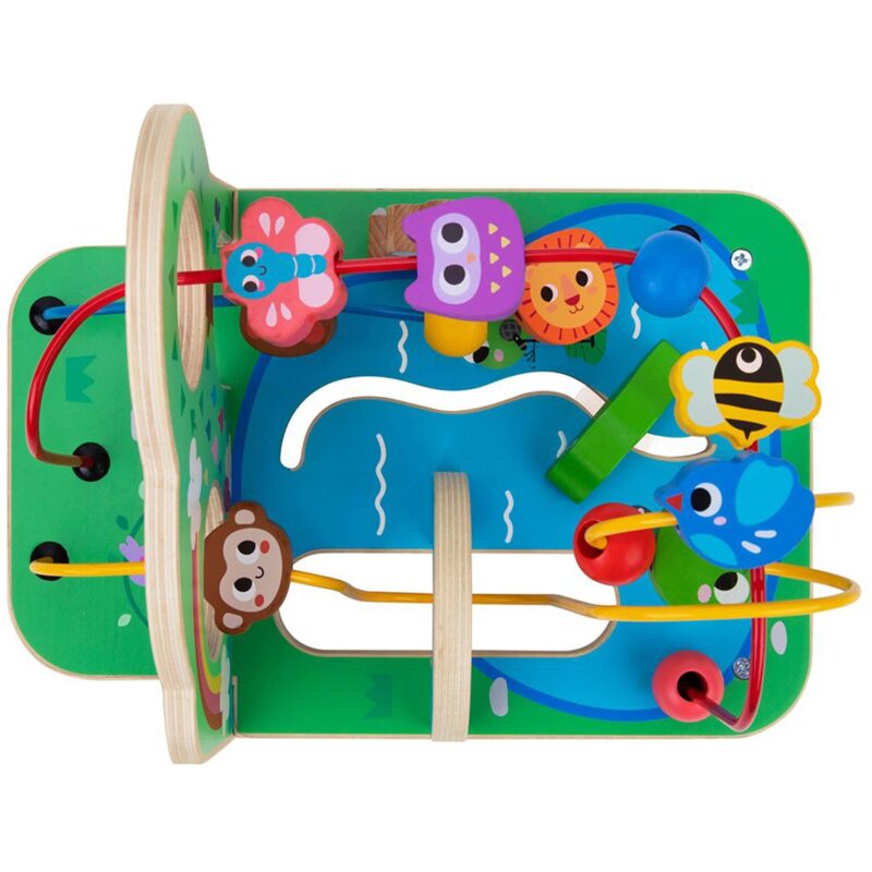 Drewniana pętla motoryczna leśny labirynt, zabawka dla dzieci, Tooky Toy
