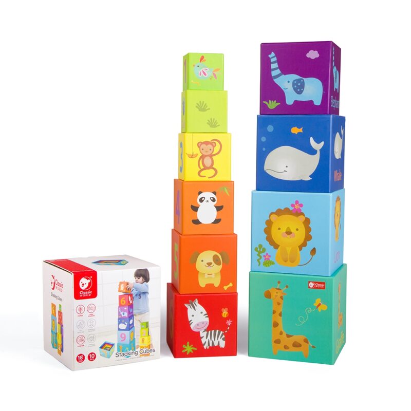 Magic box klocki układanka wieża pudełko zabawka edukacyjna, zabawka dla dzieci, Classic World