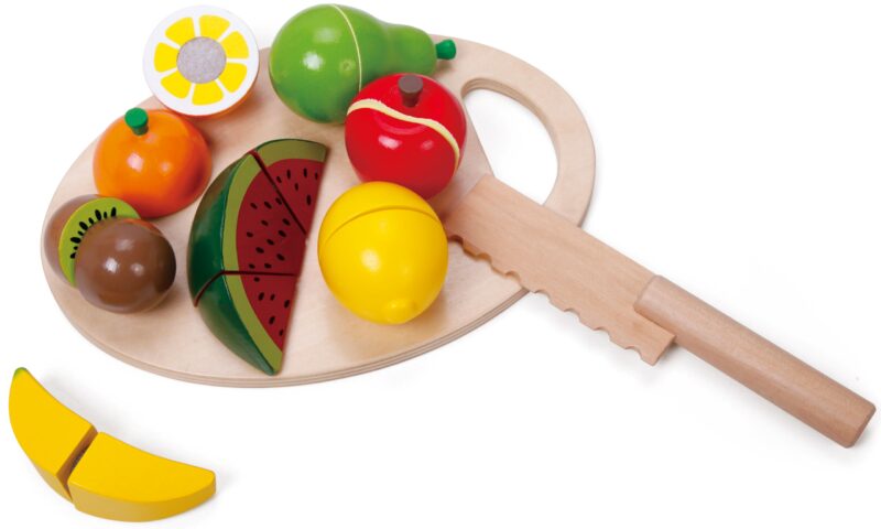 Drewniany zestaw do krojenia owoców na rzepy, zabawka dla dzieci, Classic World