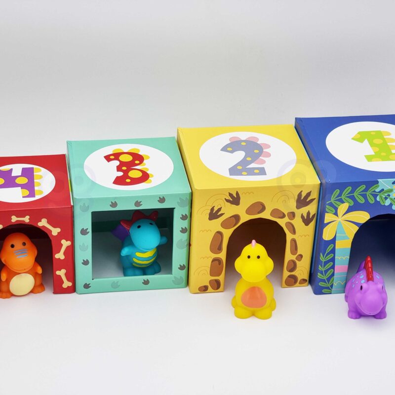 Drewniane klocki układanka edukacyjna + 6 figurek do zabawy 12 el., zabawka dla dzieci, Tooky Toy