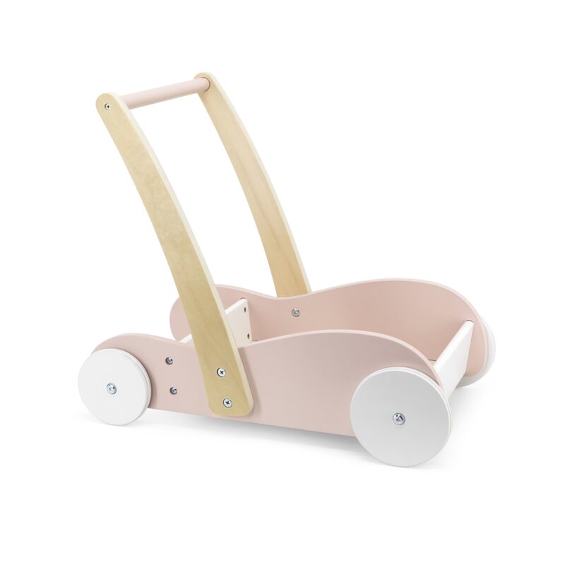Drewniany wózek 2w1 chodzik pchacz, zabawka dla dzieci, Viga PolarB