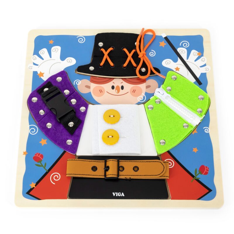 Drewniana tablica manipulacyjna klamry zamki magik monstessori, zabawka dla dzieci, Viga