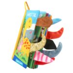 Książeczka z ogonkami zwierząt leśnych materiałowa, zabawka dla dzieci, Woopie