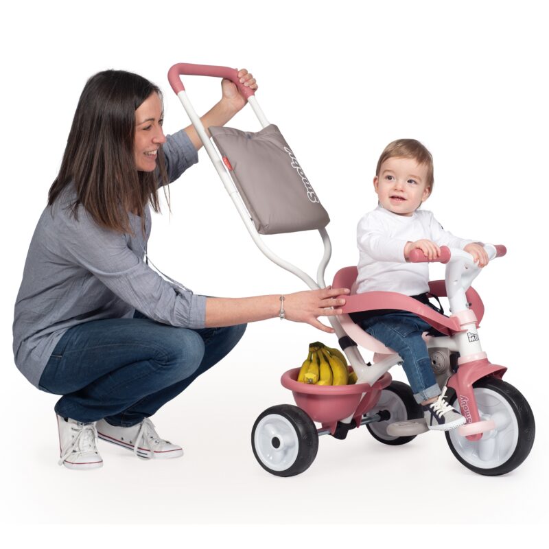 Rowerek trójkołowy be move komfort różowy, zabawka dla dzieci, Smoby