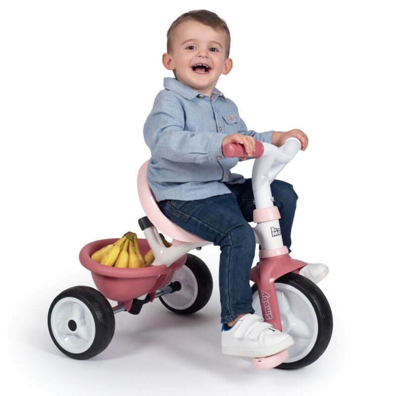 Rowerek trójkołowy be move komfort różowy, zabawka dla dzieci, Smoby