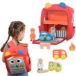 Centrum alarmowe bezpieczeństwa w plecaku Masterkidz, zabawka dla dzieci