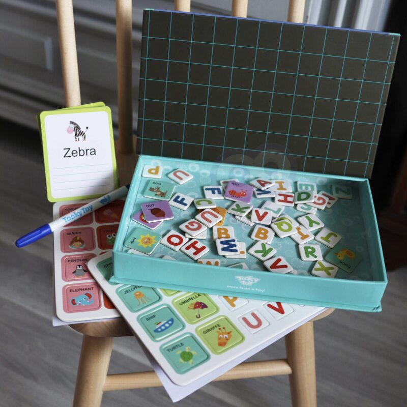 Układanka puzzle Montessori alfabet dla dzieci nauka literek pisania 151 el., zabawka dla dzieci, Tooky Toy