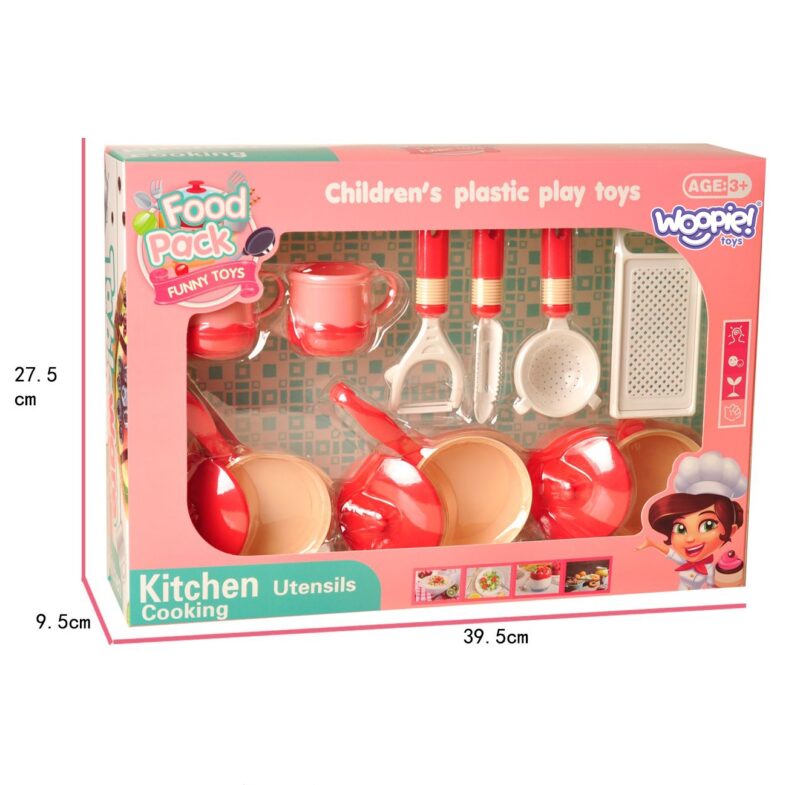 Zestaw kucharza akcesoria przybory kuchenne 12 el., zabawka dla dzieci, Woopie