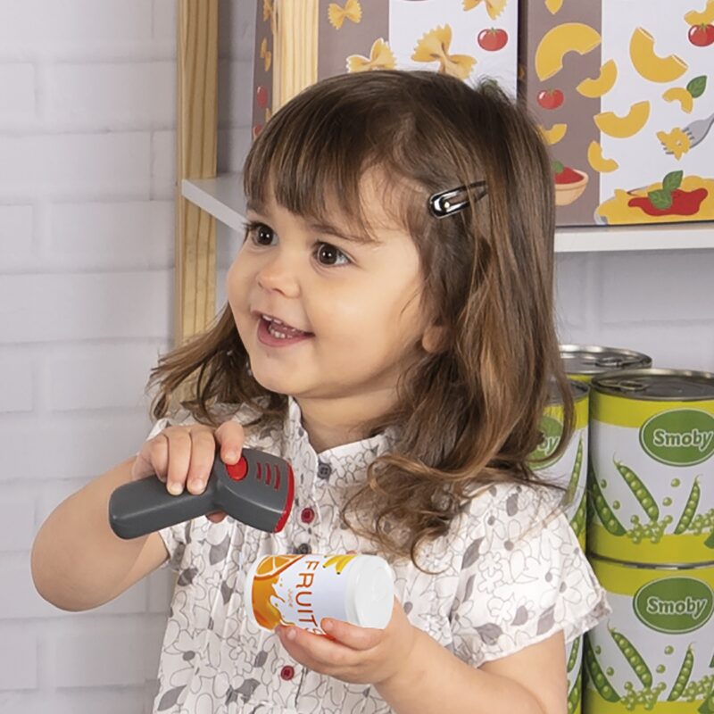 Kasa sklepowa elektroniczna ze skanerem, zabawka dla dzieci Smoby