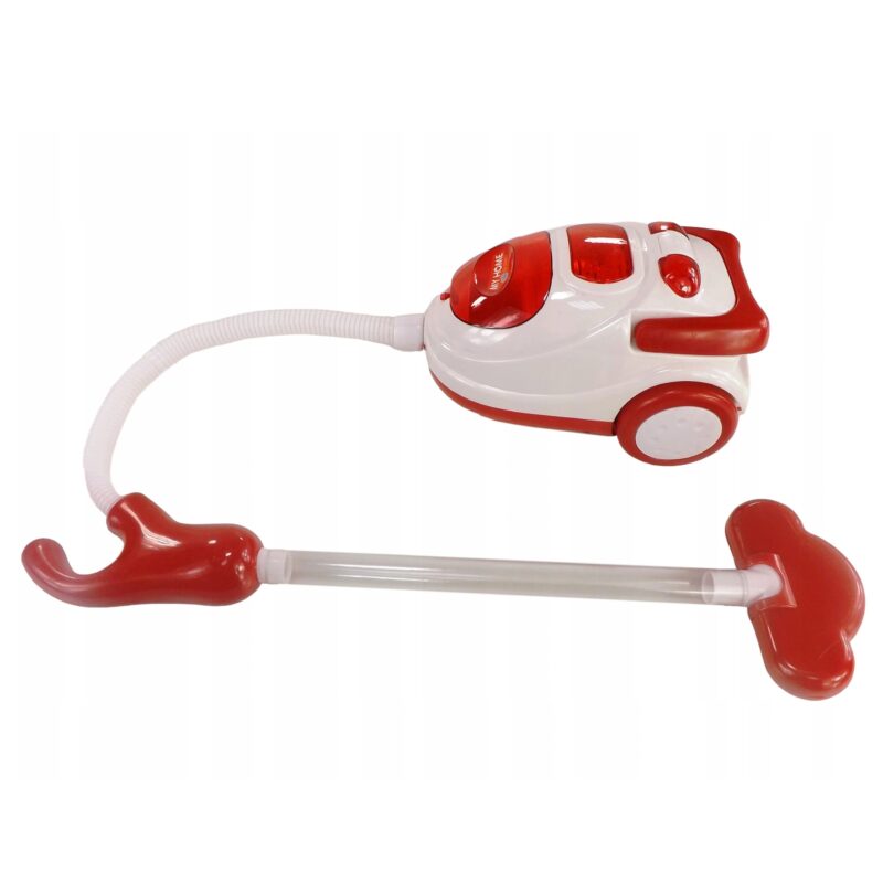 Interaktywny odkurzacz dla dzieci funkcja ssania światło dźwięk czerwony, zabawka dla dzieci, Woopie