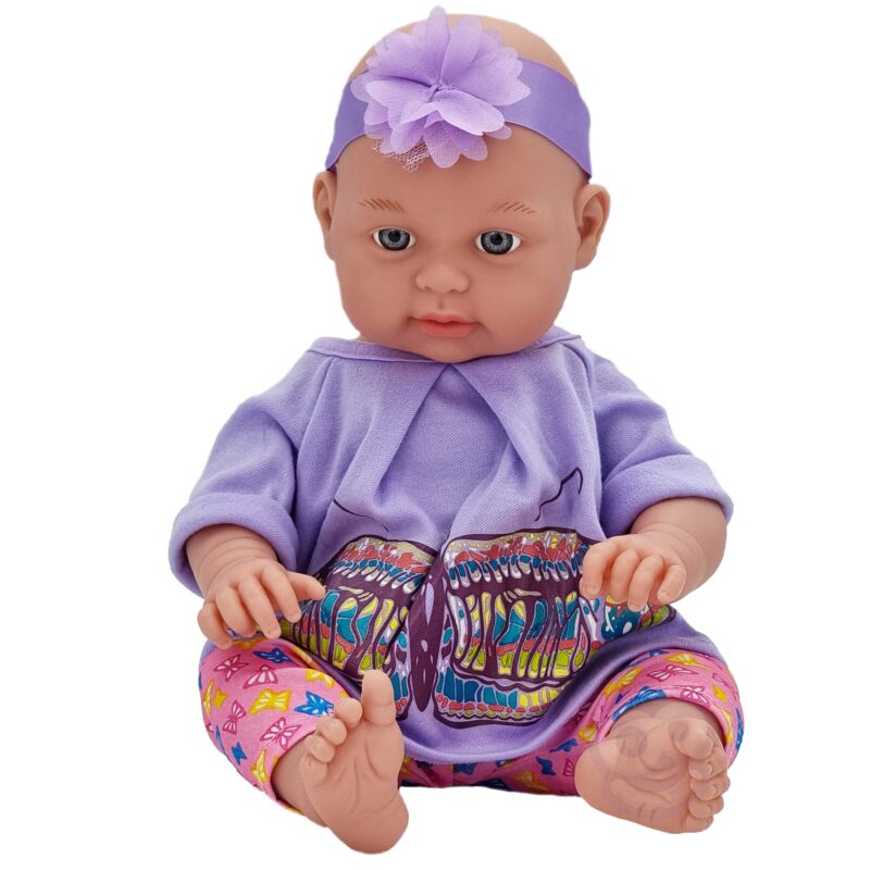 Ubranko dla lalki zestaw taneczny motylek bluzka legginsy opaska 43-46 cm, zabawka dla dzieci, Woopie