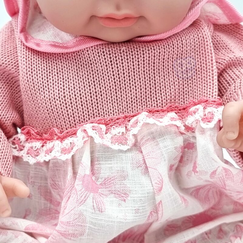 Ubranko dla lalki zestaw sukienka czapeczka 43 - 46 cm różowy, zabawka dla dzieci, Woopie
