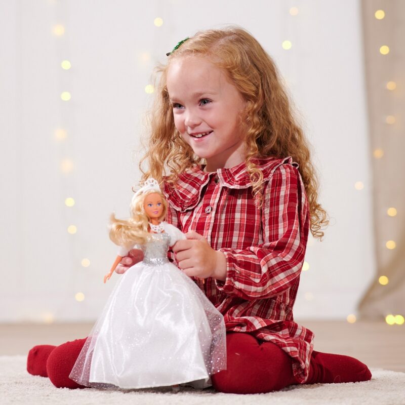 Lalka Steffi biały sen - w sukni ślubnej balowej, zabawka dla dzieci, SIMBA