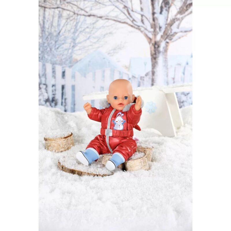 Baby born zimowe ubranko z kapturem + buciki dla lalki 36 cm, zabawka dla dzieci