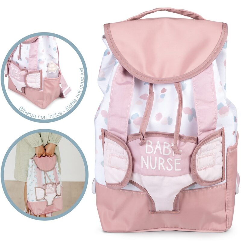 Baby nurse plecak nosidełko dla lalki, zabawka dla dzieci, Smoby