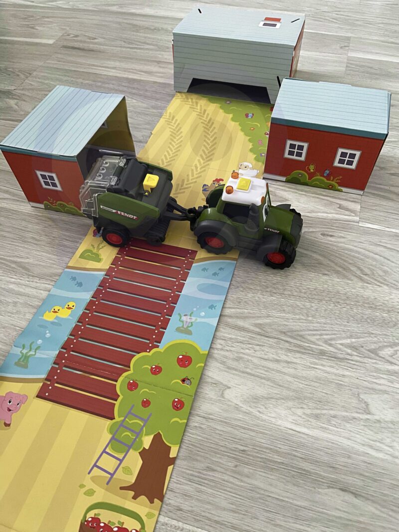 Farma - traktor Fendt - zestaw farmera, zabawka dla dzieci Dickie abc