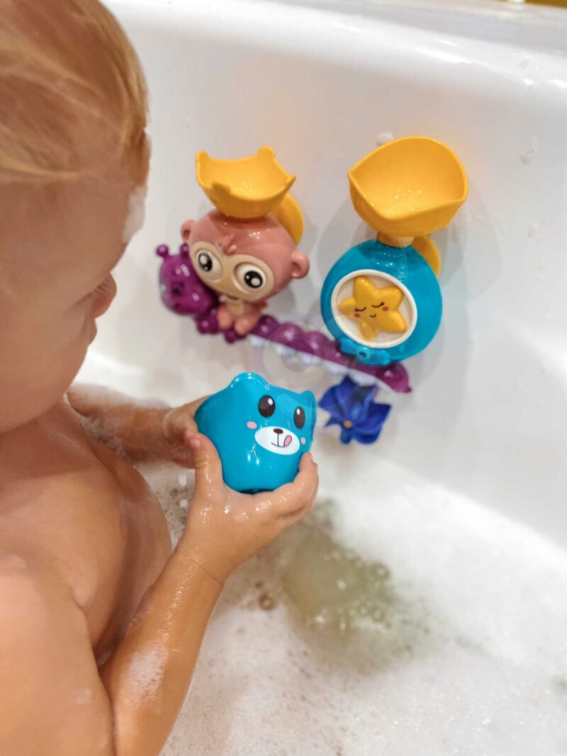 Zabawka wodna do kąpieli małpka + kubeczek, zabawka dla dzieci, Woopie