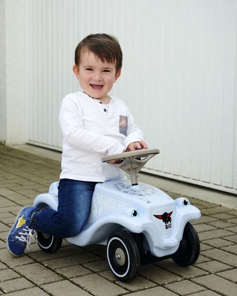 Jeździk bobby car classic z klaksonem - niebieski, zabawka dla dzieci, Big