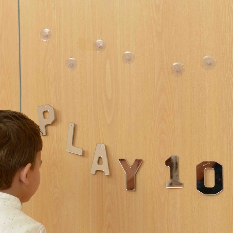 Dwustronne akrylowe lustra - litery, liczby, alfabet, zabawka dla dzieci, Masterkidz Montessori