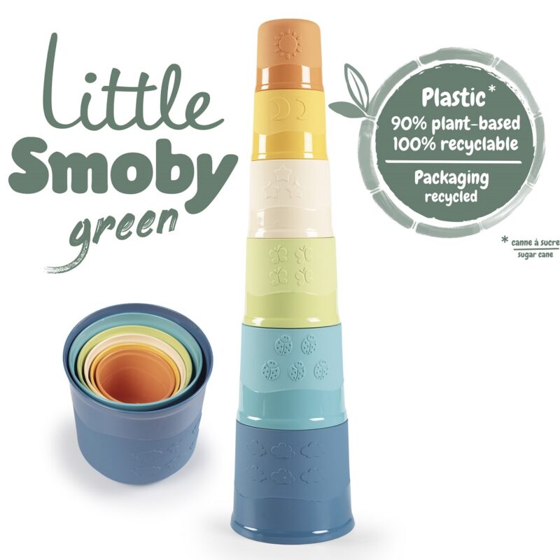 Little green magiczna wieża bioplastik 6el., zabawka dla dzieci, Smoby